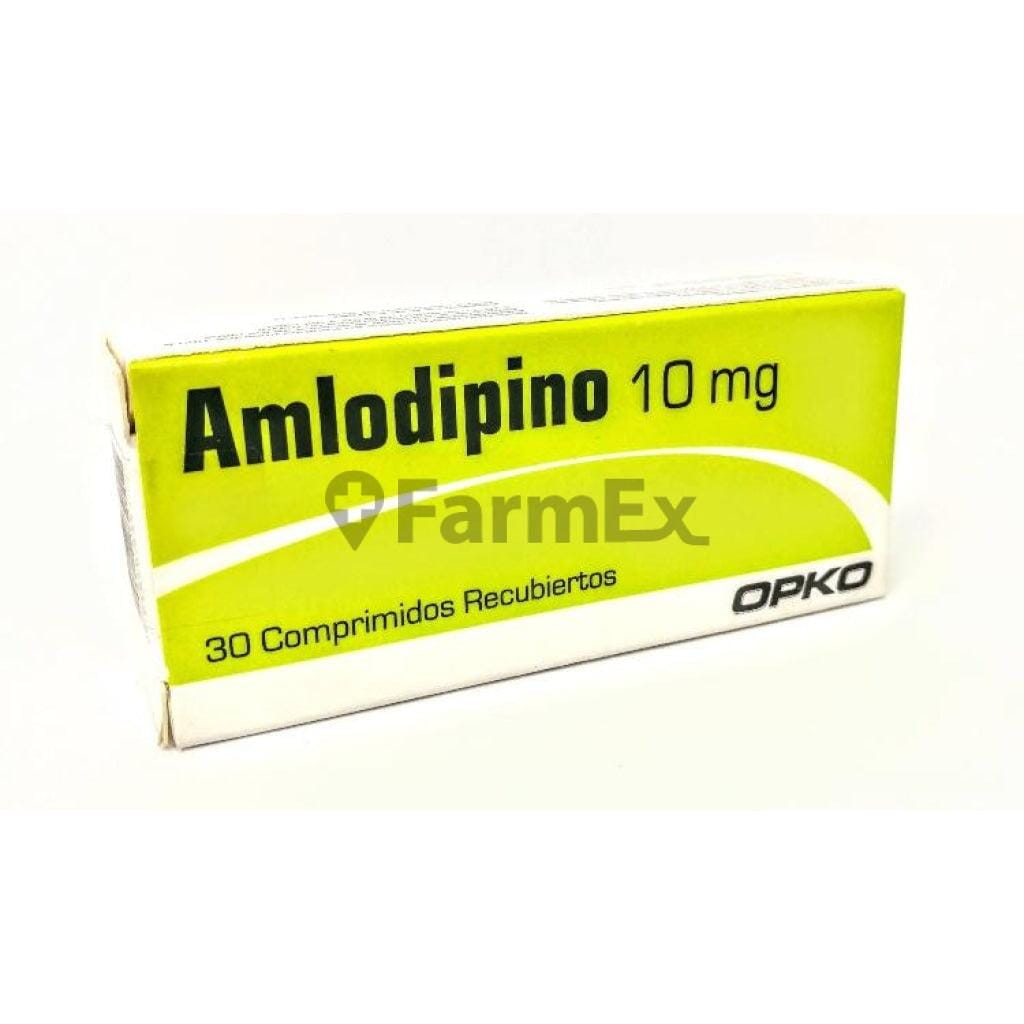 Amlodipino 10 mg x 30 comprimidos Farmex-Pluxee-Persistente